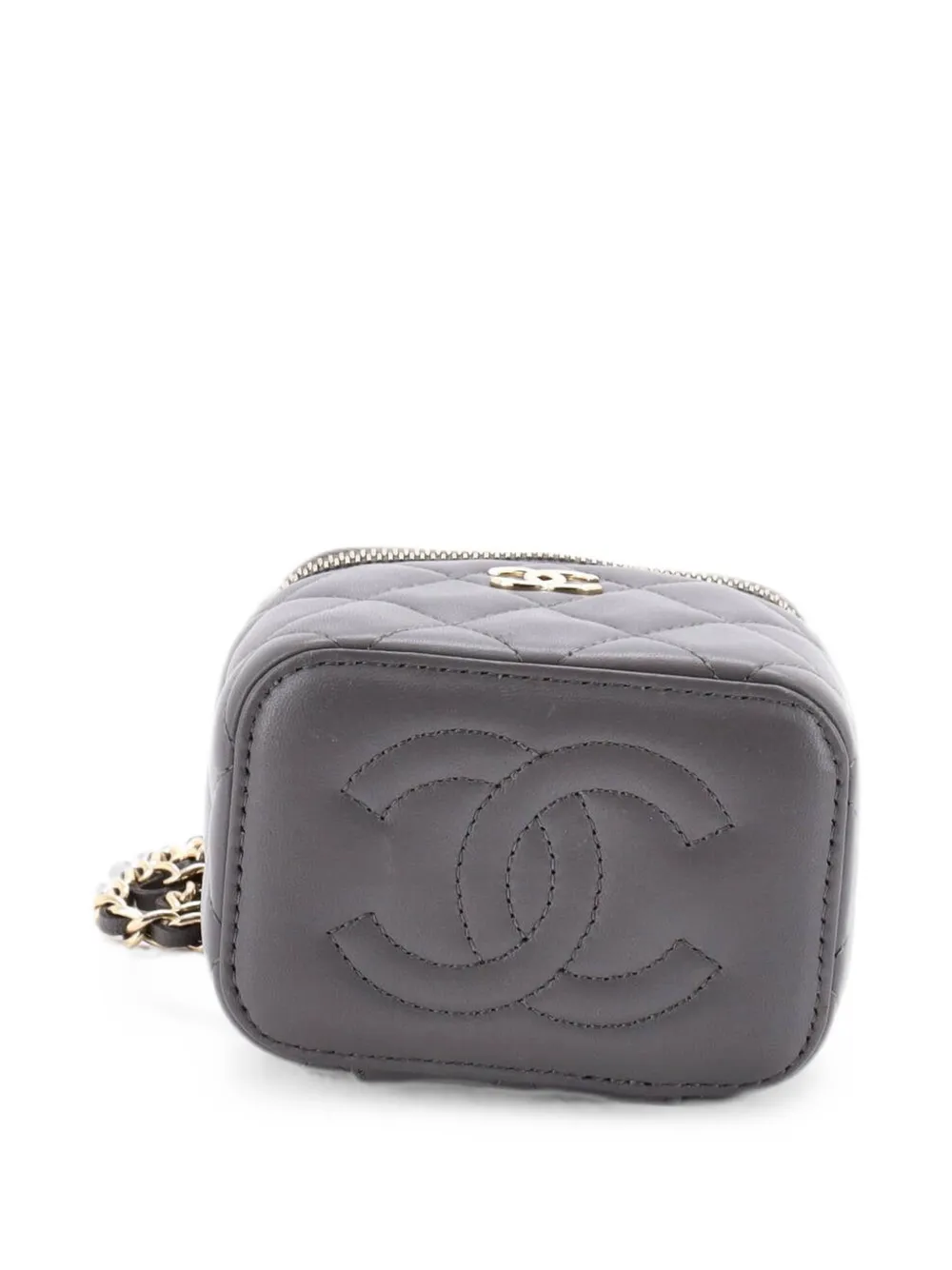 CHANEL Pre-Owned クラシック トップハンドル バニティケース ウィズ