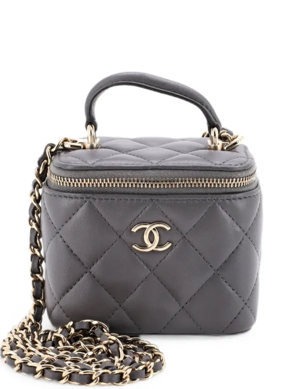 CHANEL Pre-Owned クラシック トップハンドル バニティケース ウィズ