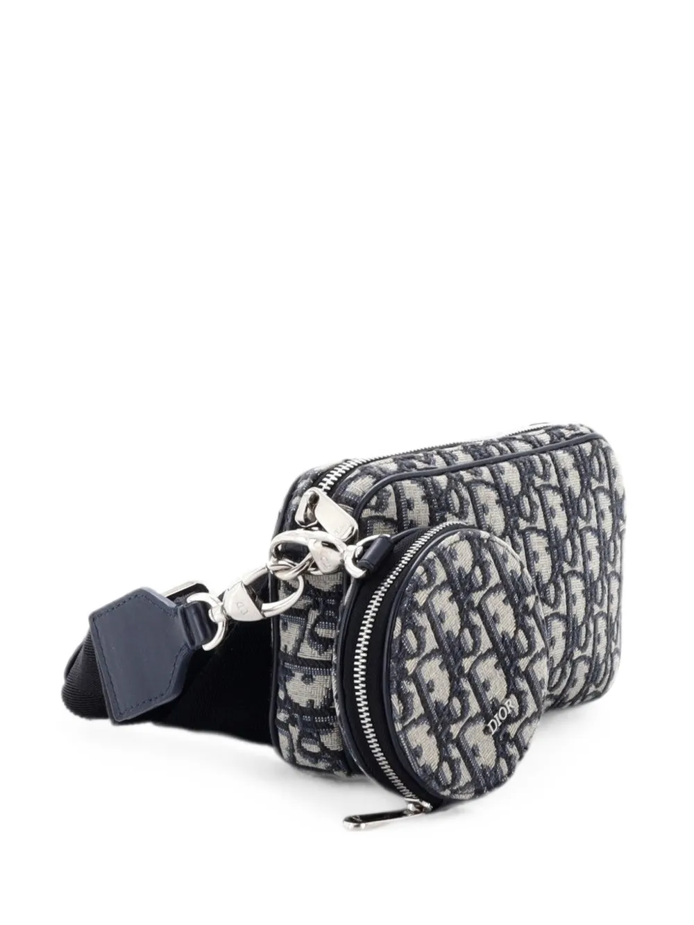 Christian Dior Pre-Owned Kids Multifunctional Oblique Jacquard Small crossbody bag - Blue