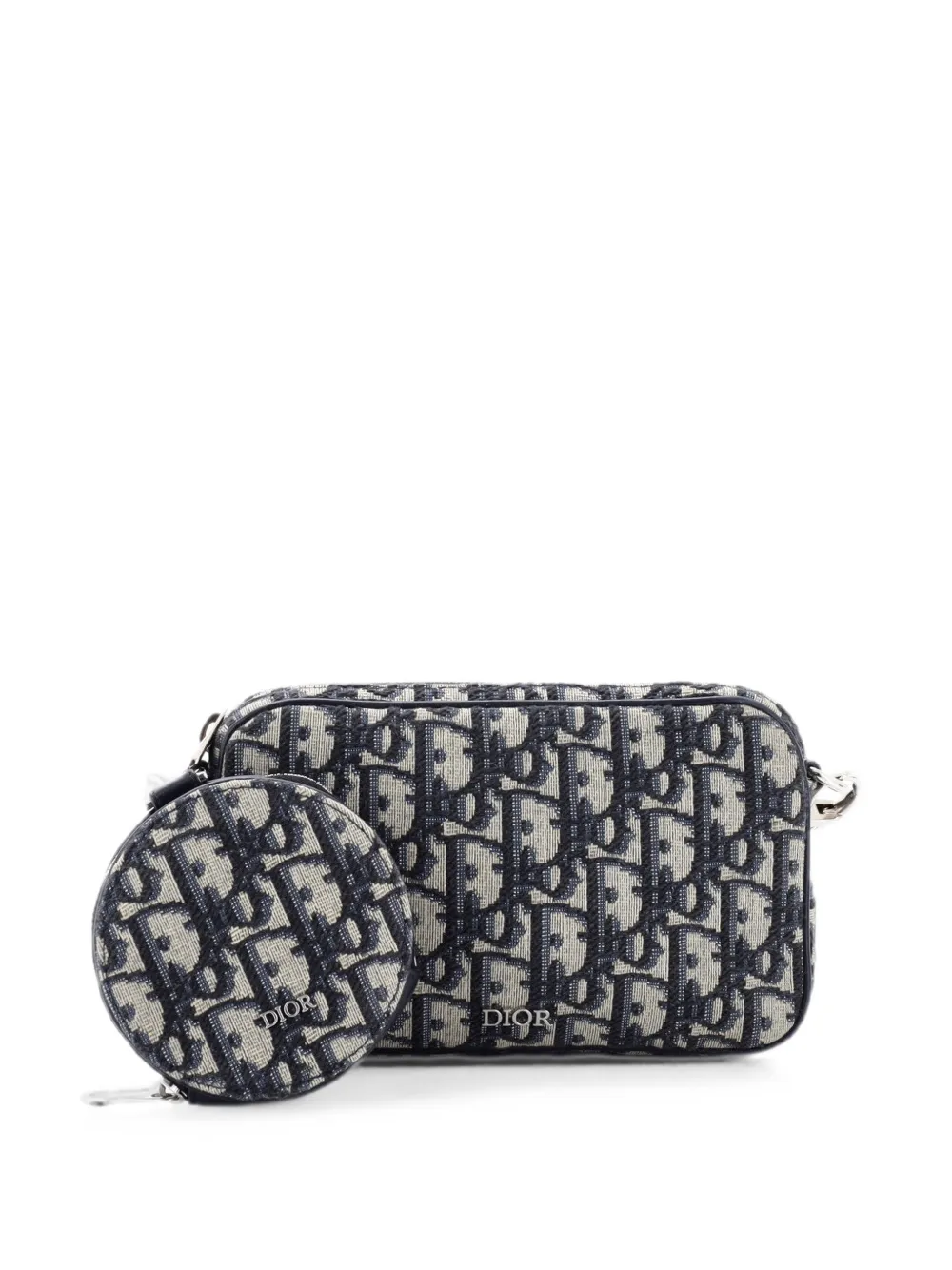 Christian Dior Pre-Owned Kids Multifunctional Oblique Jacquard Small crossbody bag - Blue
