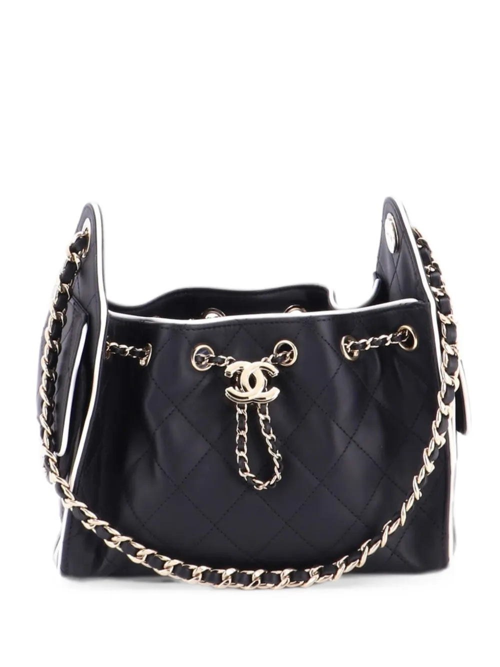 CHANEL Pre-Owned 25 Quilted Calfskin Mini hobo bag - Black
