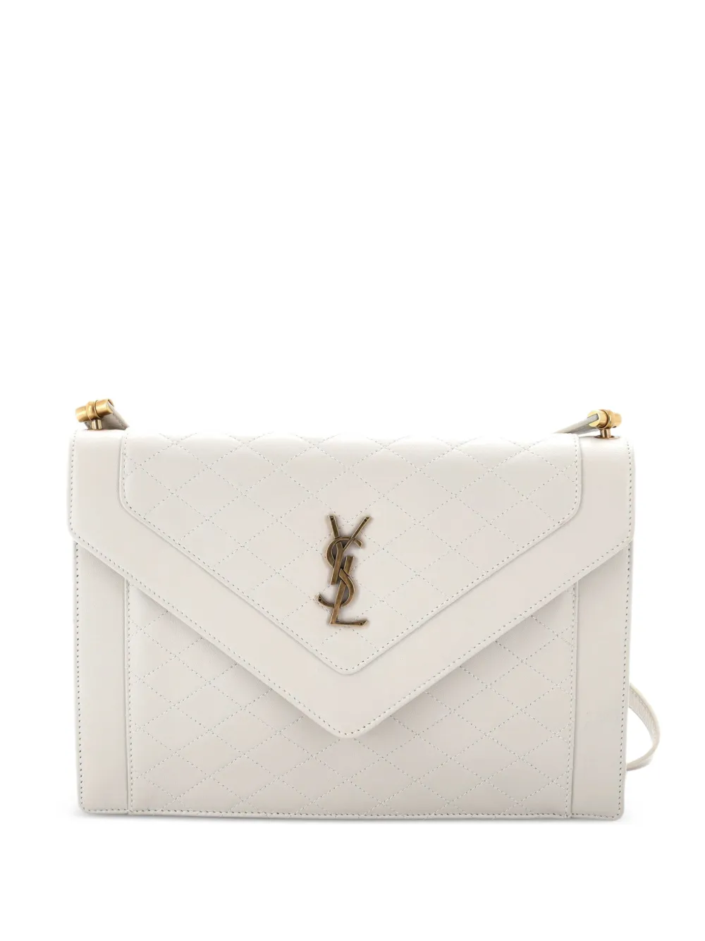 Saint Laurent Pre-Owned Borsa a tracolla Gaby Envelope in pelle trapuntata - Toni neutri