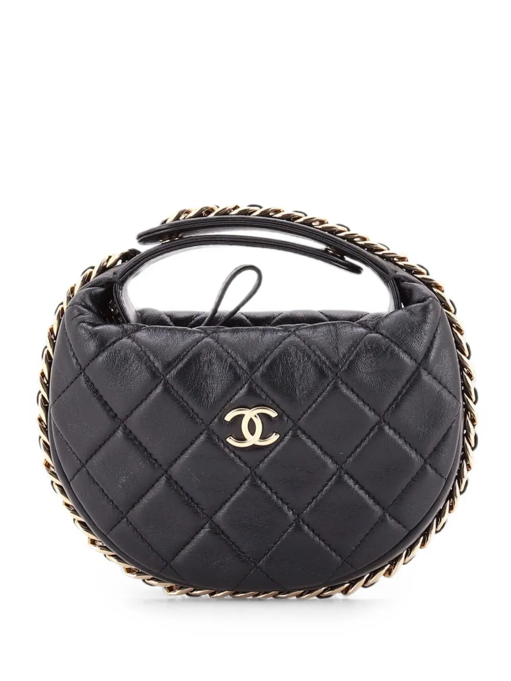 CHANEL Pre-Owned Clutch Chain Around mini in pelle di vitello - Nero
