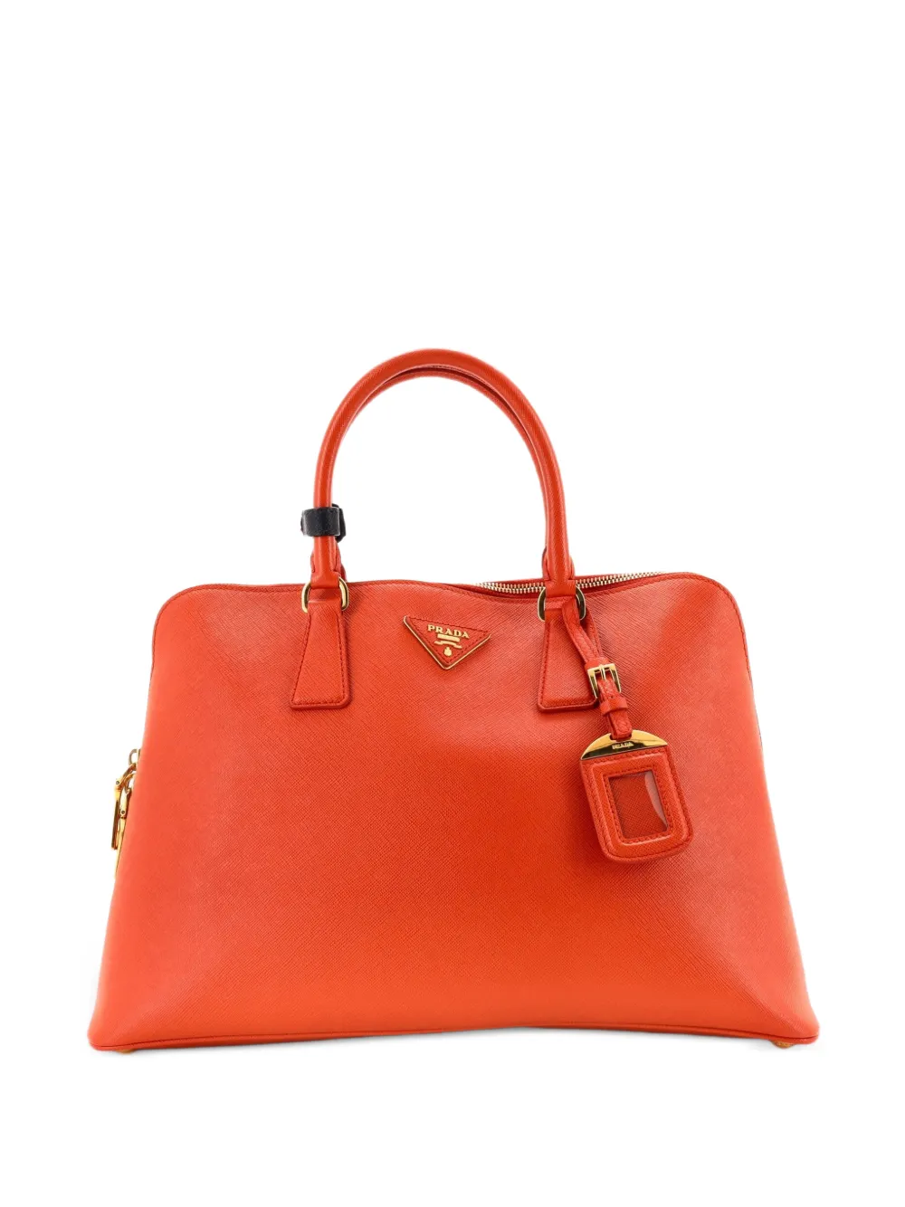 Prada Pre-Owned Große Promenade Handtasche aus Saffiano-Leder - Orange
