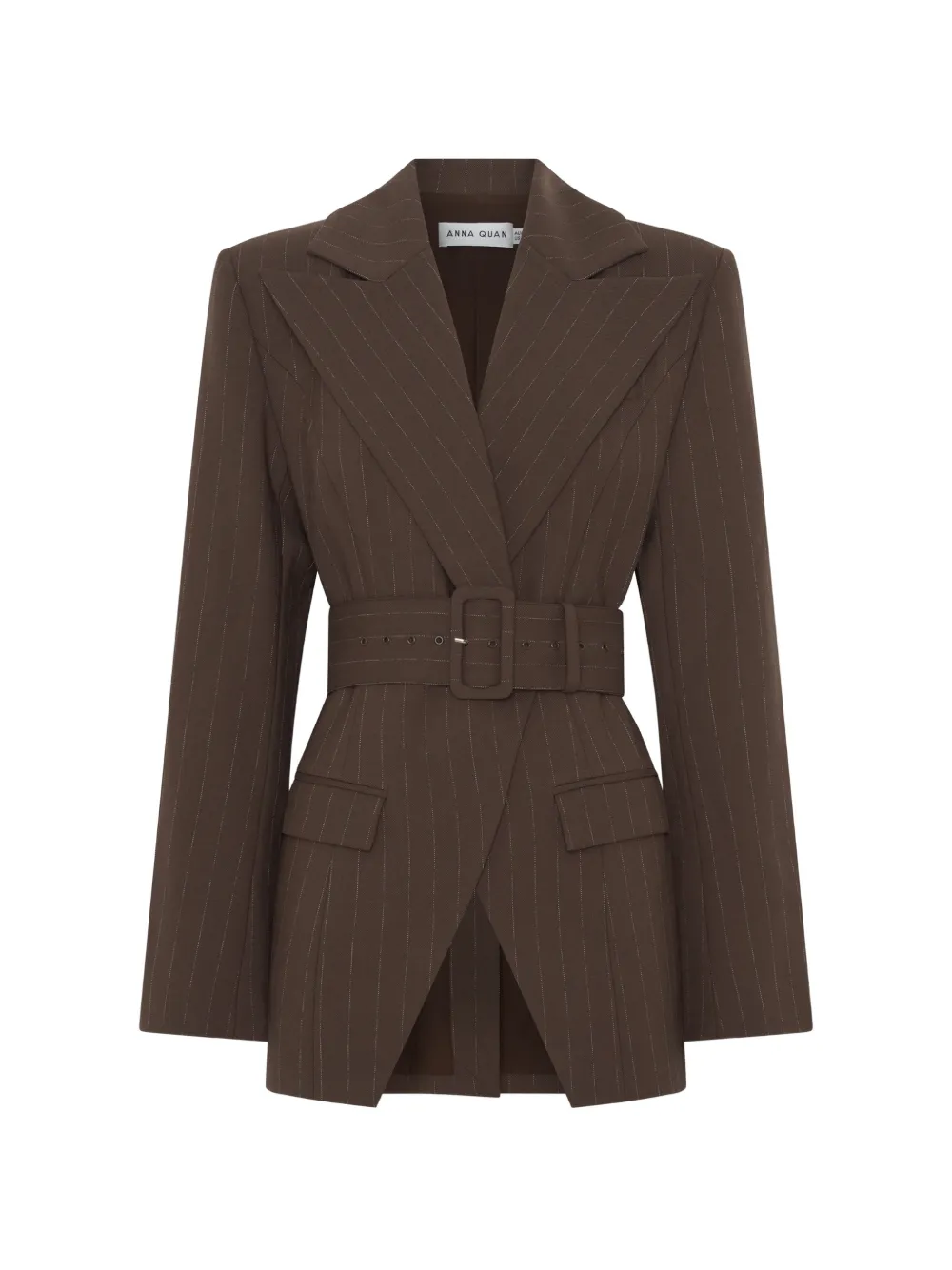 Anna Quan Colin Blazer mit Nadelstreifen - Braun