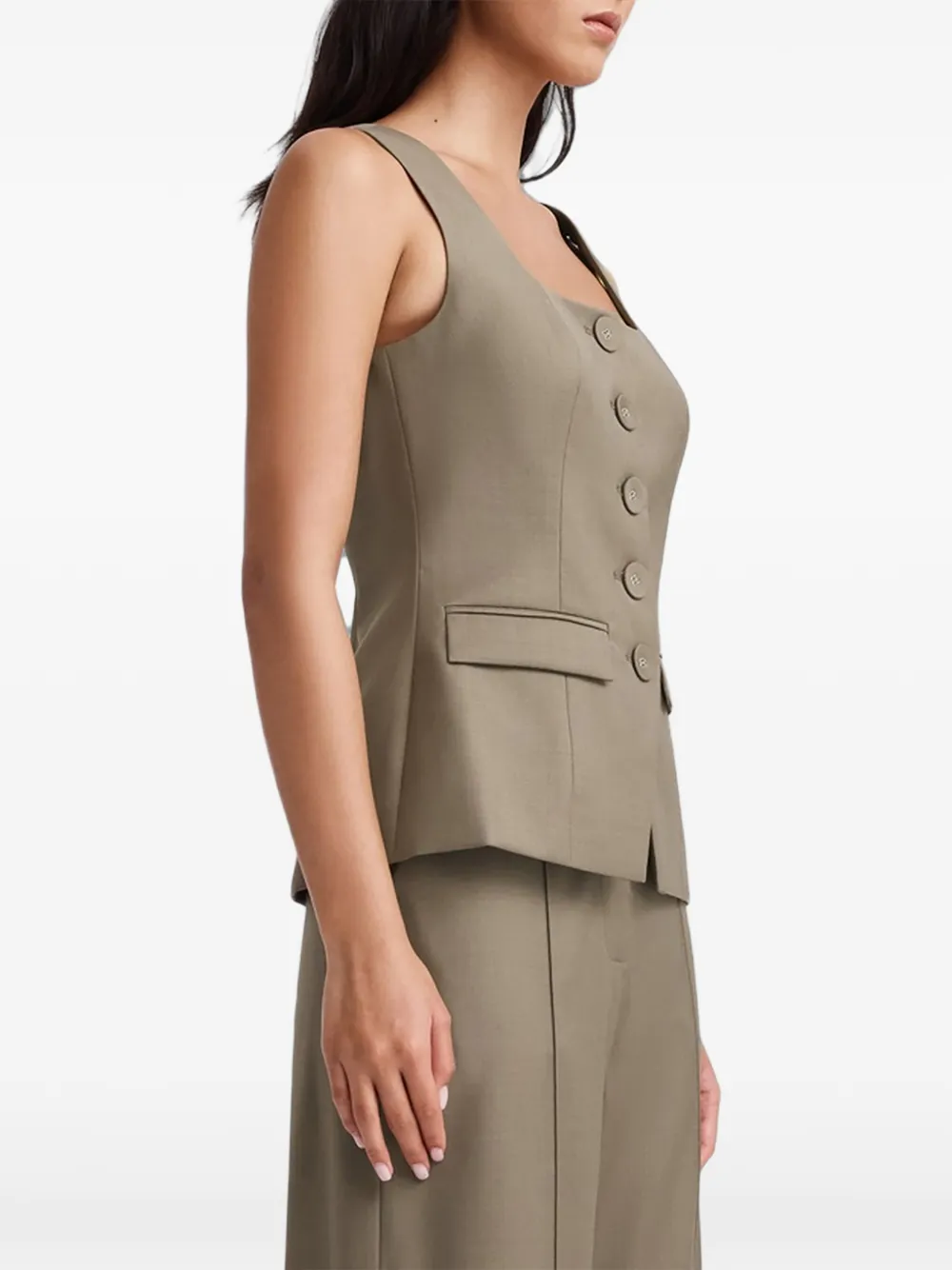 Anna Quan Marisol button-up top Bruin