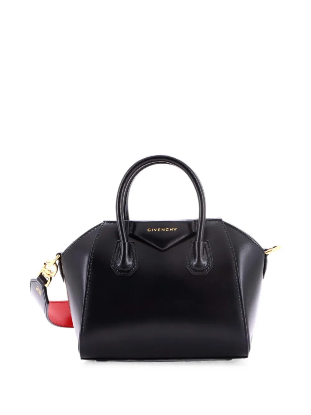 Givenchy Pre-Owned Borsa a tracolla Toy Antigona in pelle lucida - Nero