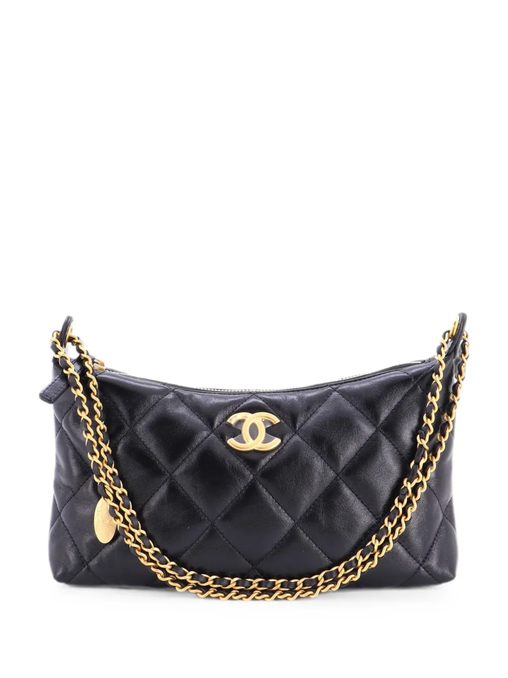 CHANEL Pre-Owned Borsa a spalla CC Medallion piccola - Nero