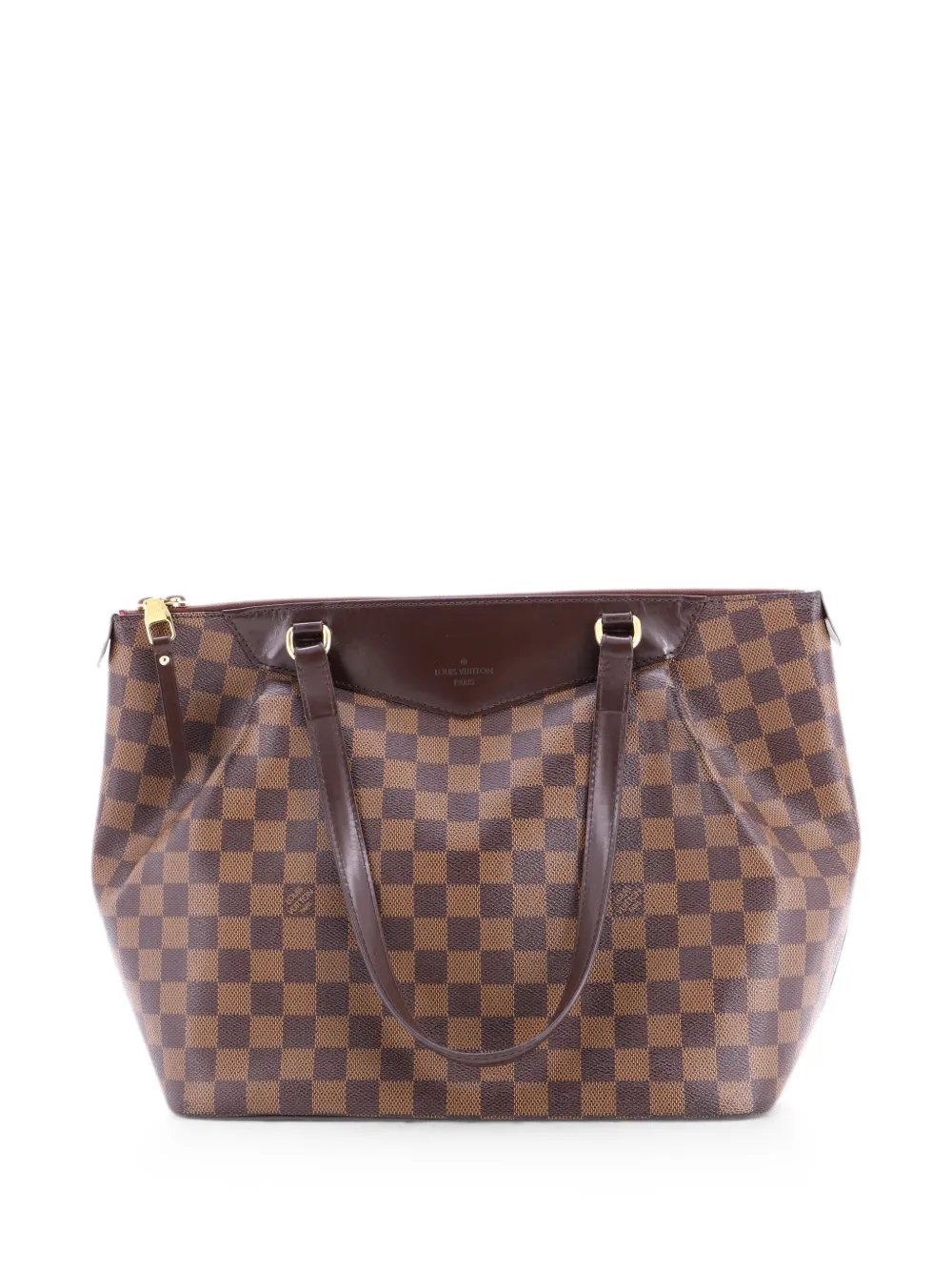 Louis Vuitton Pre-Owned Borsa tote Westminster GM in tela Damier - Marrone
