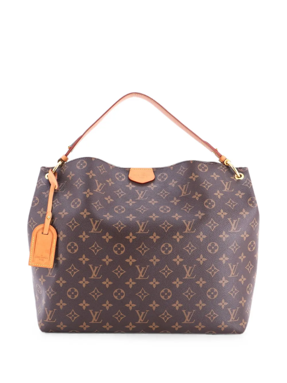 Louis Vuitton Pre-Owned Graceful Handbag Monogram Canvas MM hobo bag - Brown