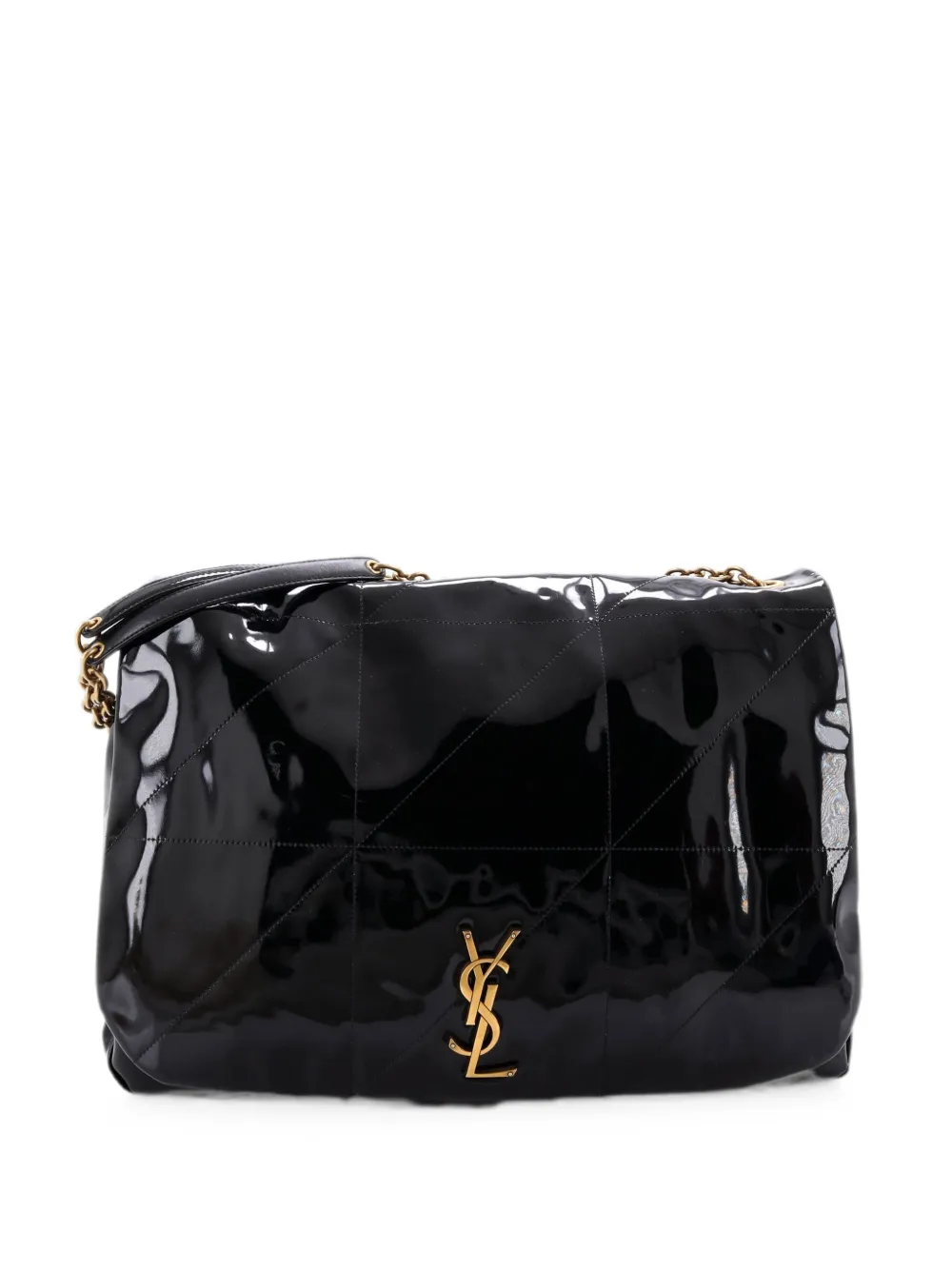 Saint Laurent Pre-Owned Borsa a spalla Jamie 4.3 grande lucida - Nero