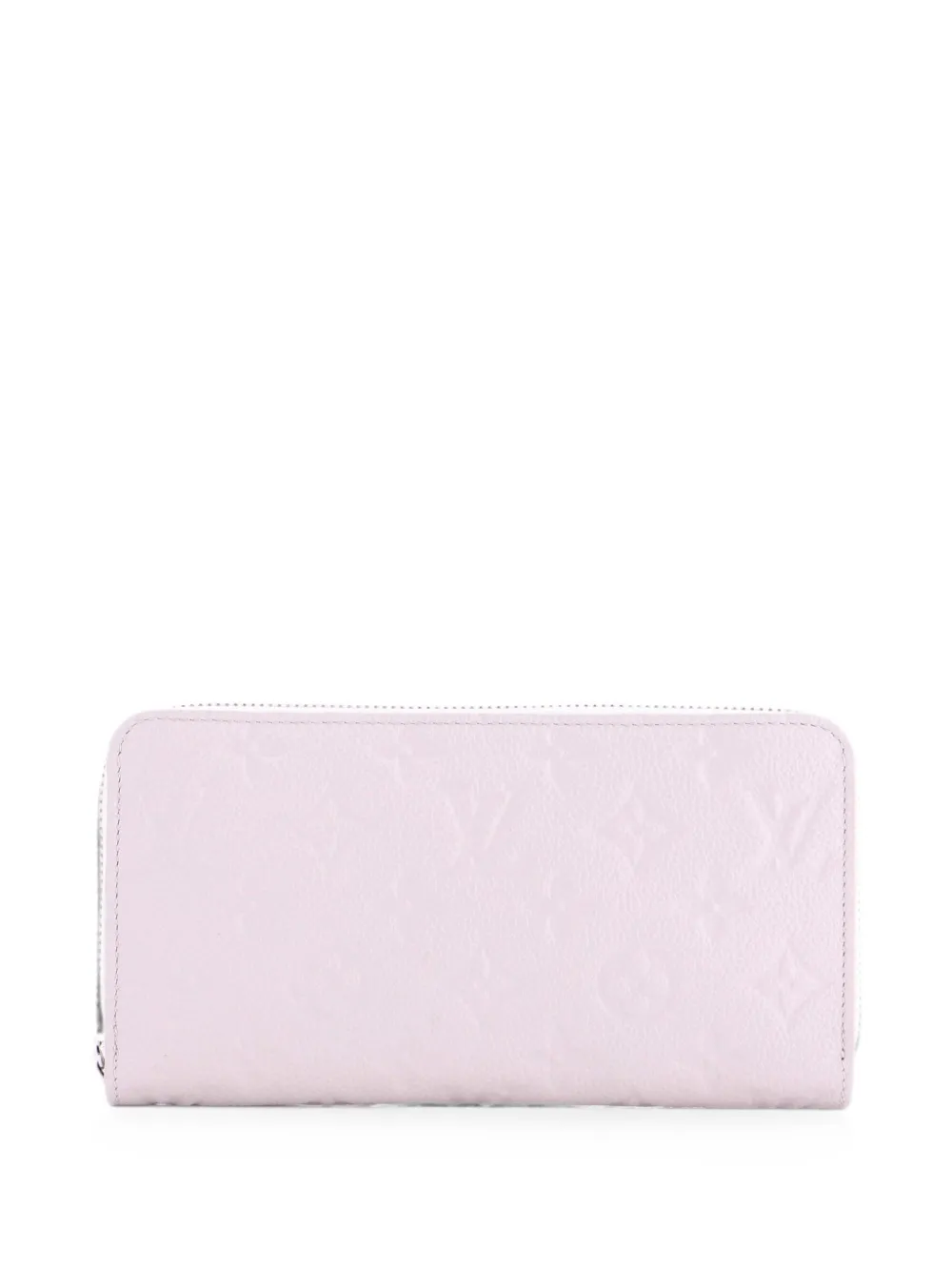 Pre-owned Louis Vuitton Zippy Wallet Monogram Empreinte Leather Small Wallets In Gray