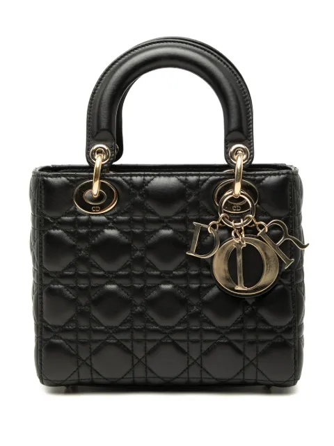 Christian Dior Pre-Owned 2017 Small Lambskin Cannage My ABCDior Lady Dior satchel