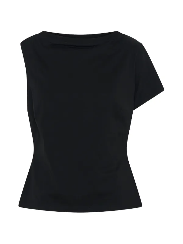 Anna Quan Marley Asymmetric T-shirt in Black