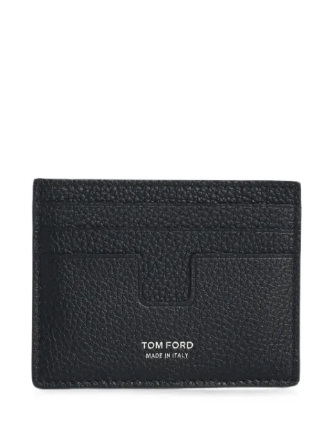 TOM FORD logo-print leather cardholder
