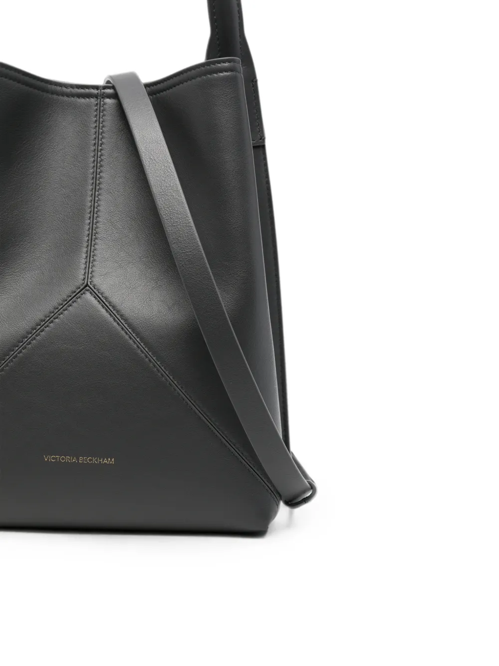 Victoria Beckham Leren shopper Grijs