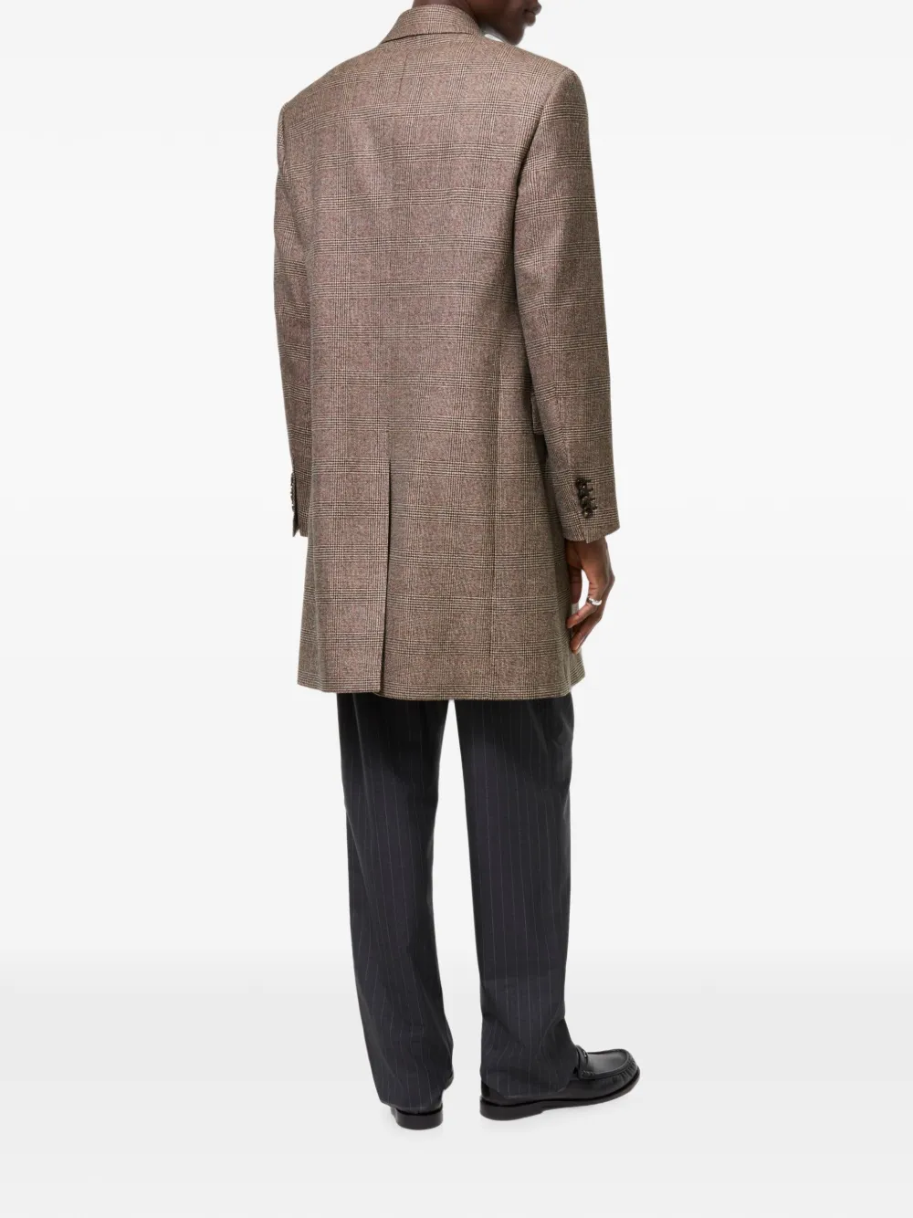 Burberry Denbury jas van wol-linnenblend Bruin