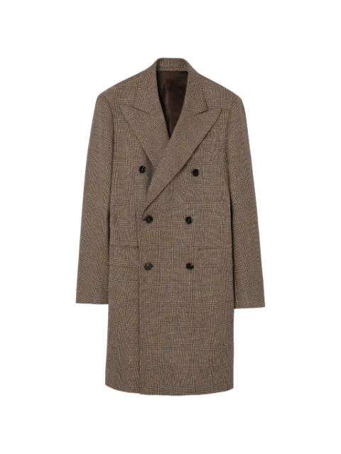 Burberry wool linen-blend Denbury tailored coat