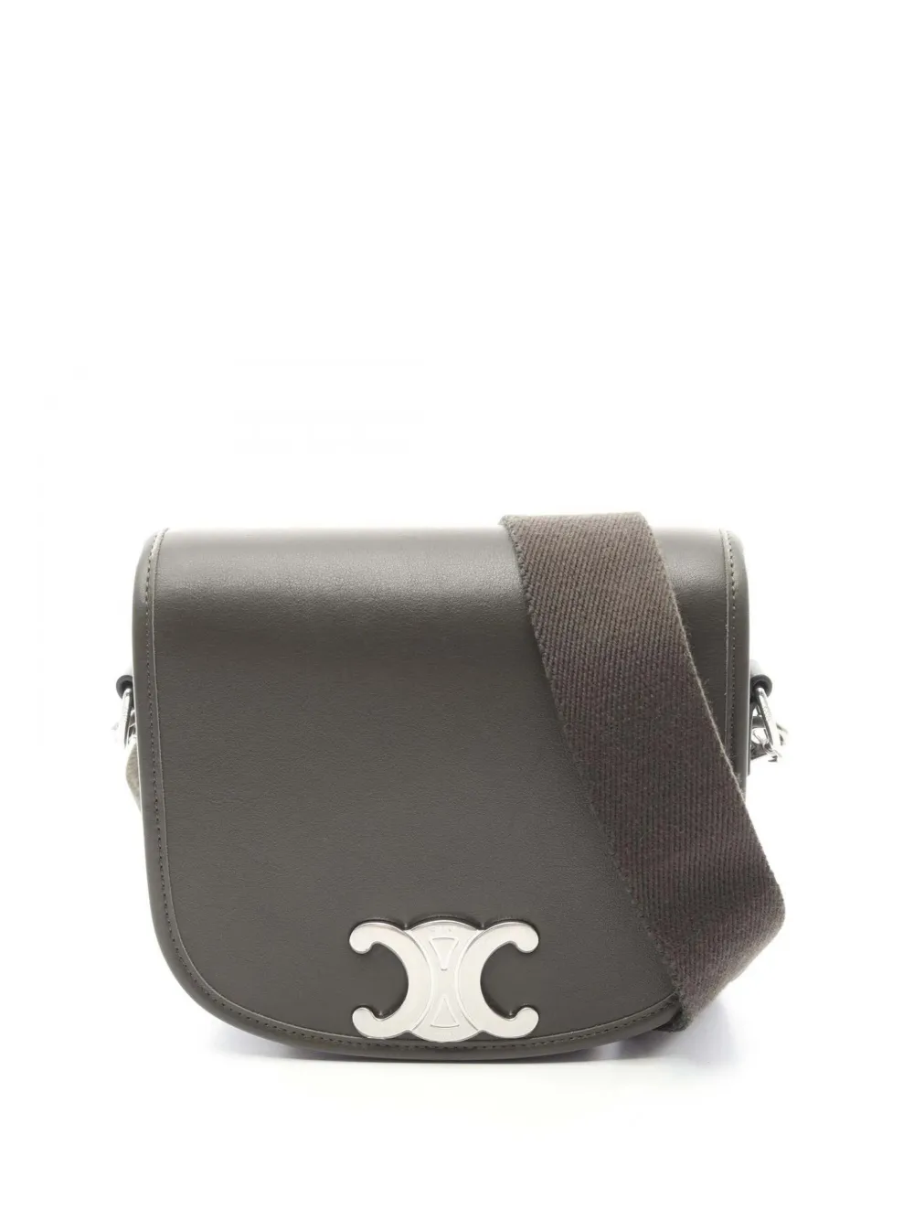 Celine Pre-Owned Borsa a tracolla Besace Clea piccola in pelle di vitello 2010-2026 - Verde