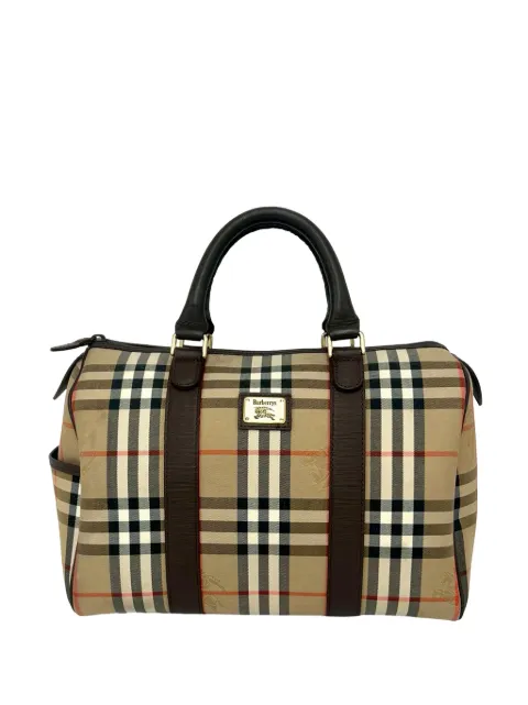 Burberry Pre-Owned 20th Century Haymarket Check Canvas boston bag