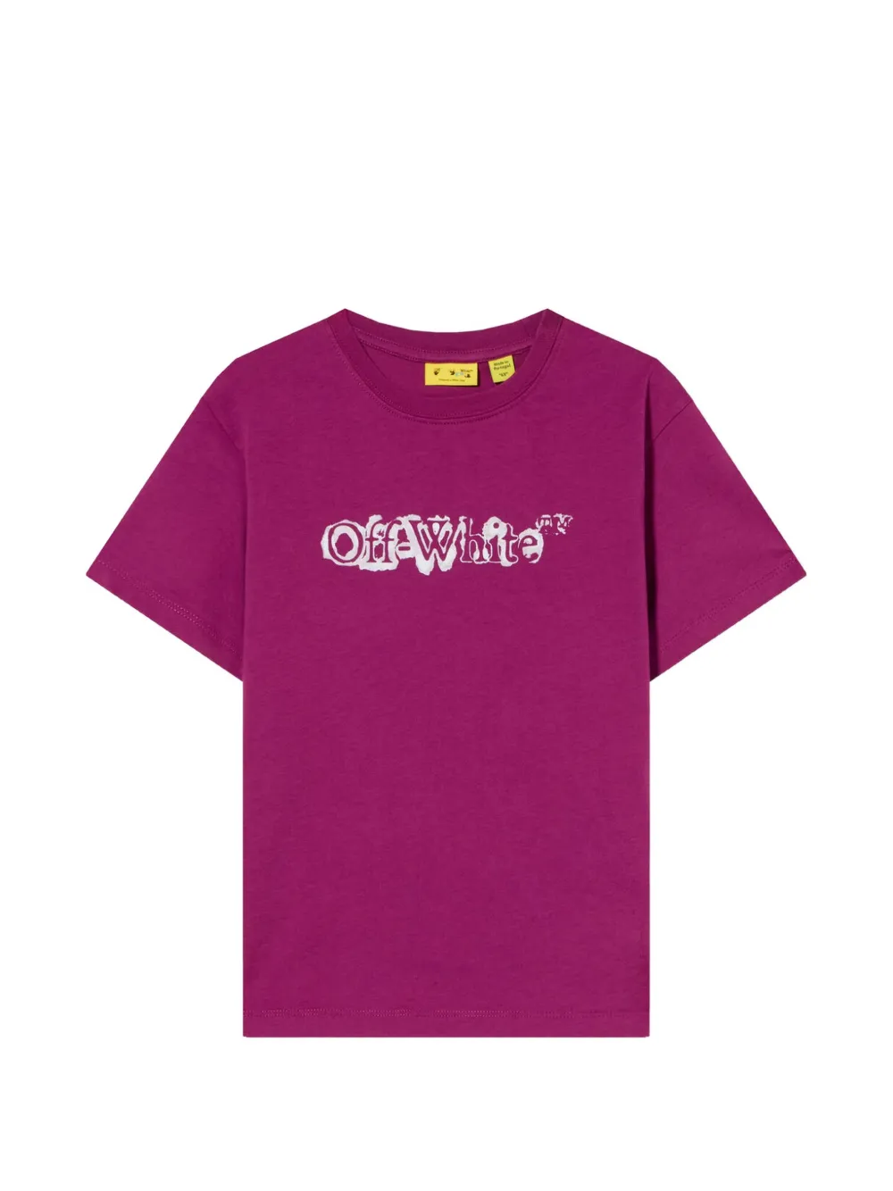 Off-White Kids Big Bookish logo-print cotton T-shirt - Viola