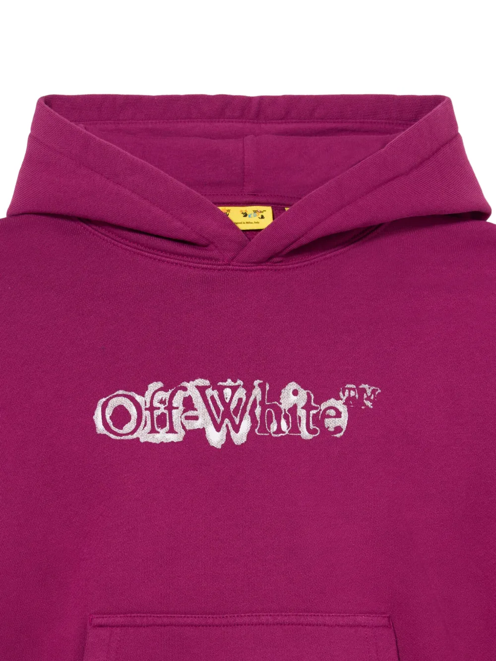 Off-White Kids logo-print hoodie Roze
