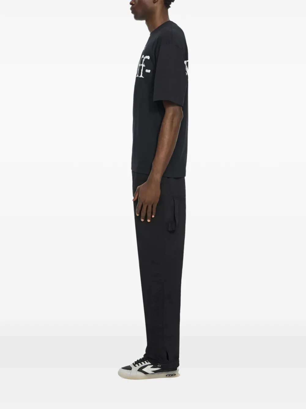 Off-White Shared Logo Skate T-shirt Blauw