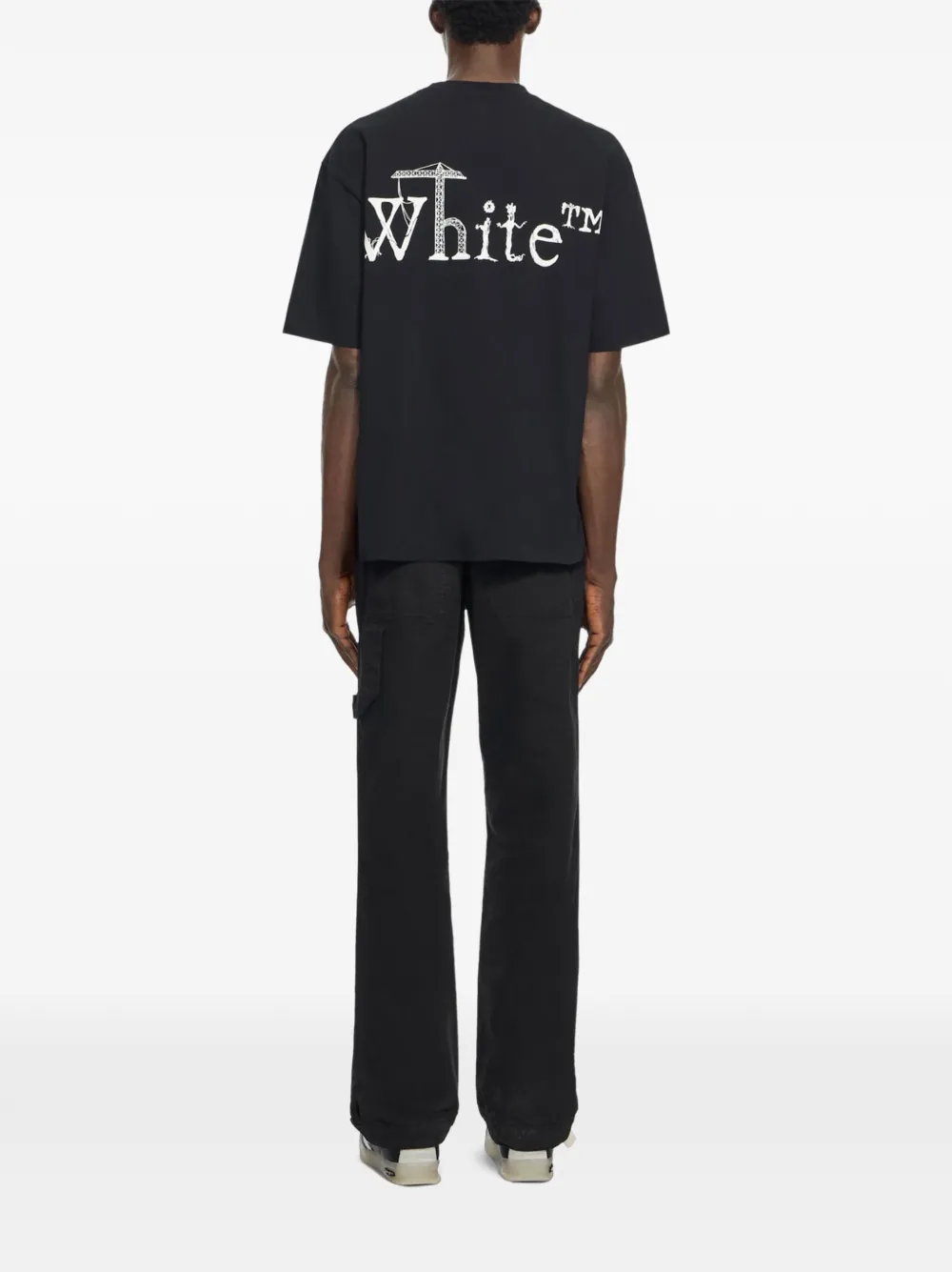 Off-White Shared Logo Skate T-shirt Blauw