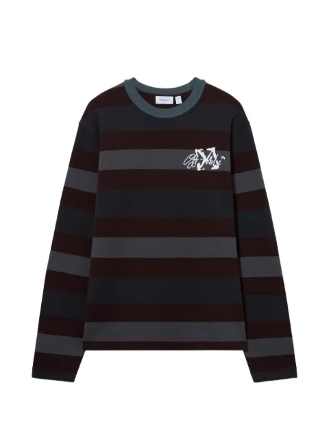 Off-White Stroke Overlap long-sleeve sweater