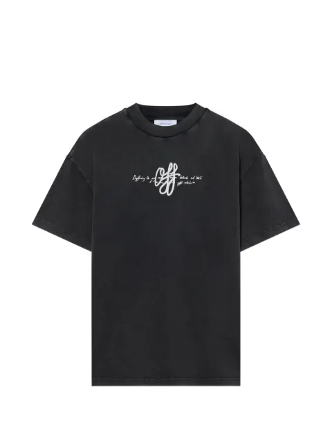 Off-White Stroke logo-print T-shirt