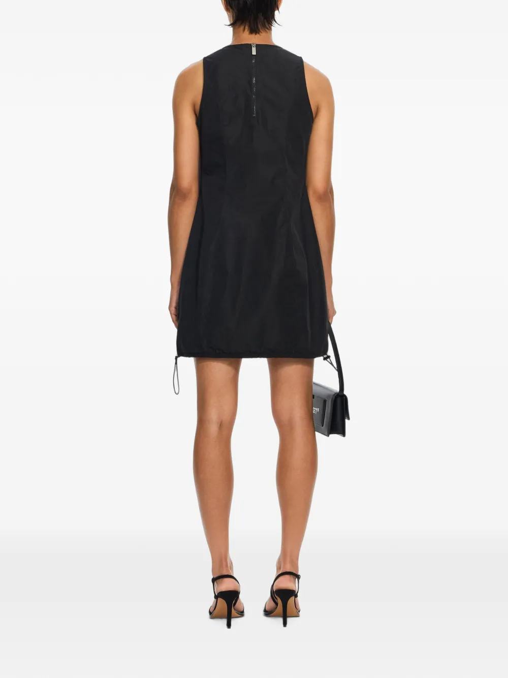 Off-White Tech Taffeta mini-jurk met zak Zwart