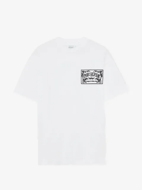 Off-White embroidered paisley-logo T-shirt