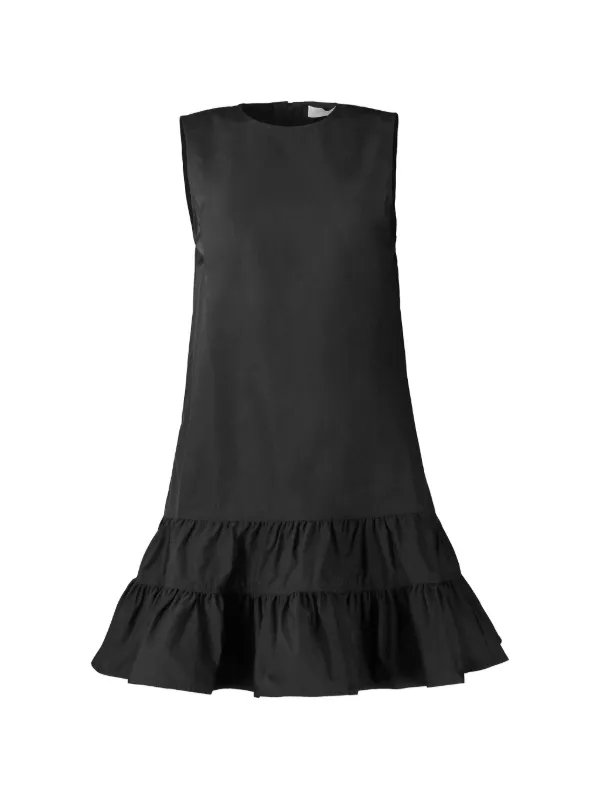 ulla johnson black mini dress Cecily Ruffled | 100% Cotton Style with graphic The 10 Best Stylish Color:4T