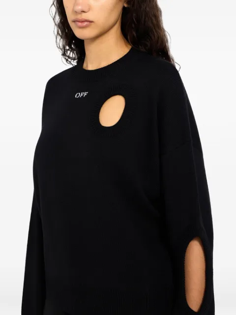 Off-White Meteor cropped knit sweater