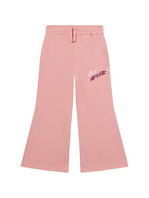 Off-White Kids Arrow logo-print flared track pants