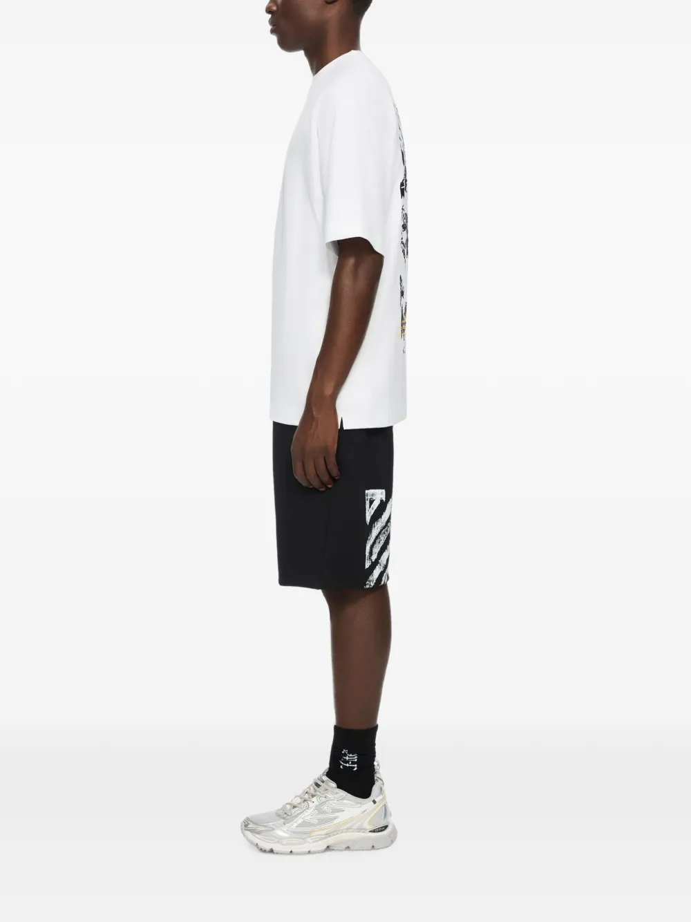 Off-White Mercy Scribble Skate T-shirt Wit