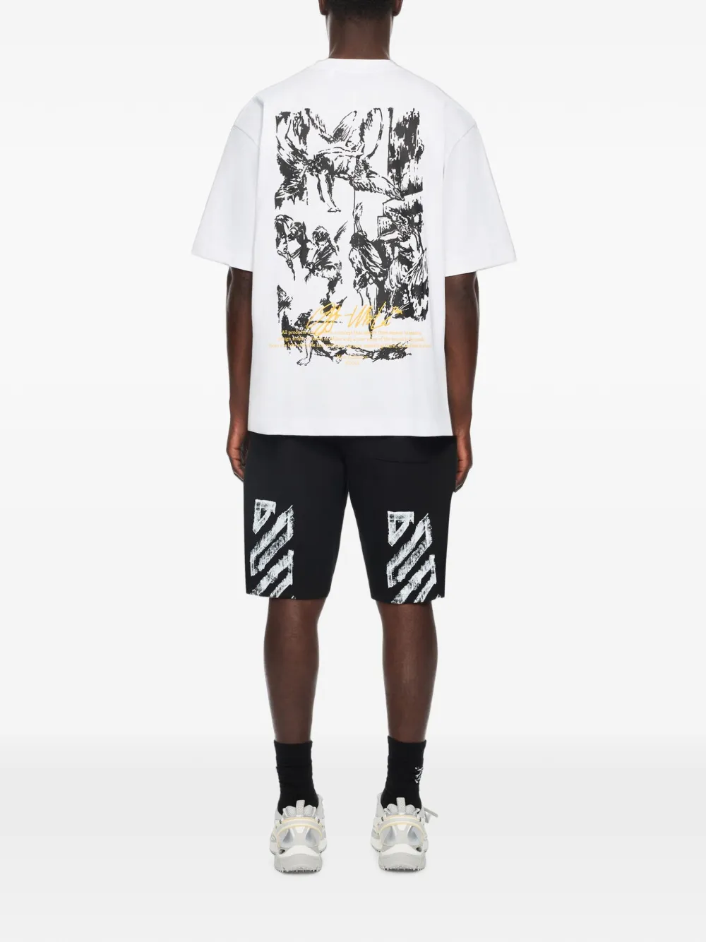 Off-White Mercy Scribble Skate T-shirt Wit