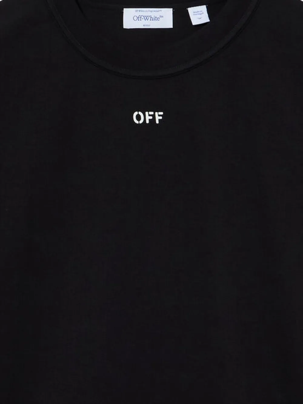 Off-White T-shirt met pijlprint Zwart