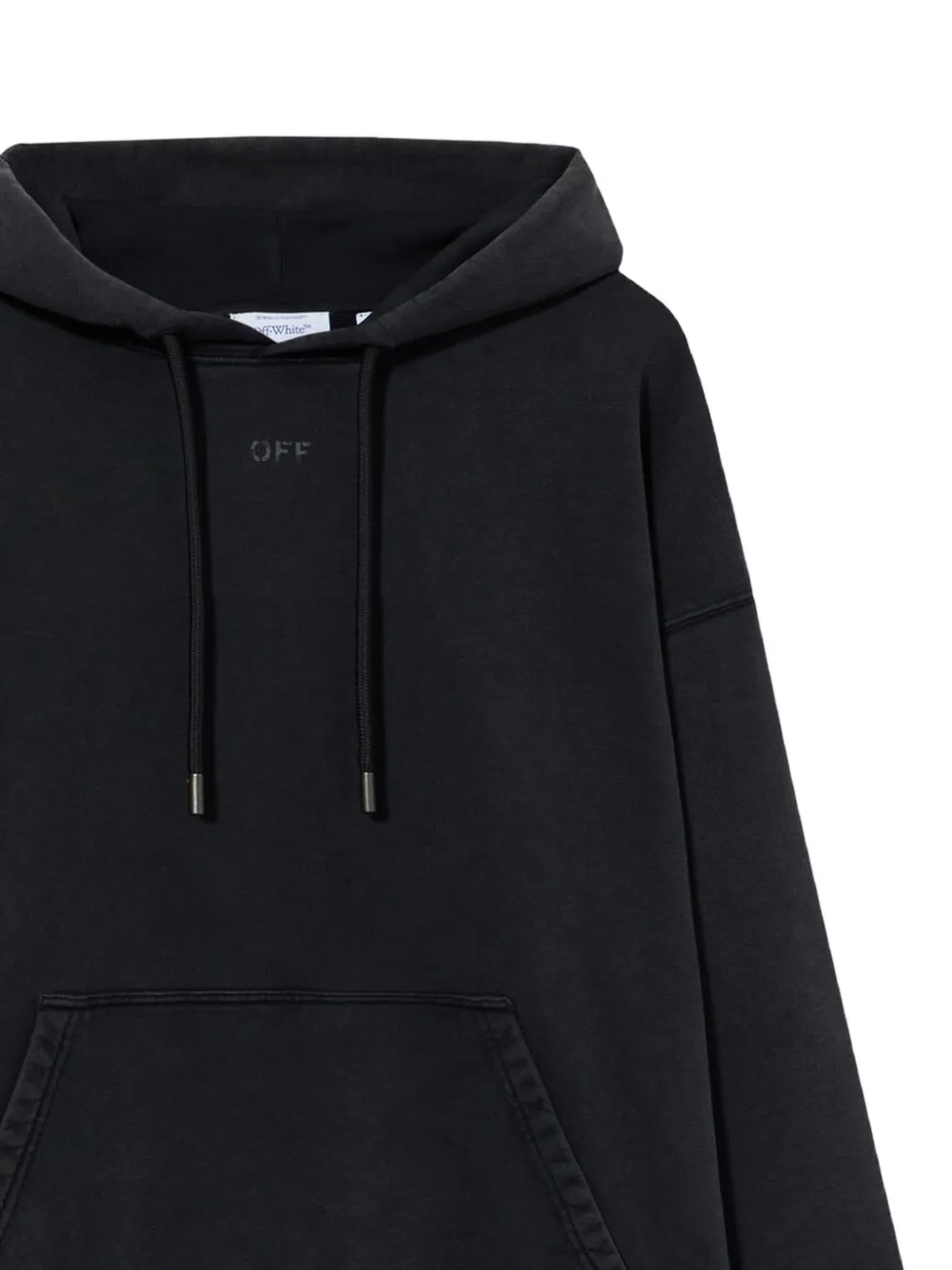 Off-White Swimming Face Skate hoodie Zwart