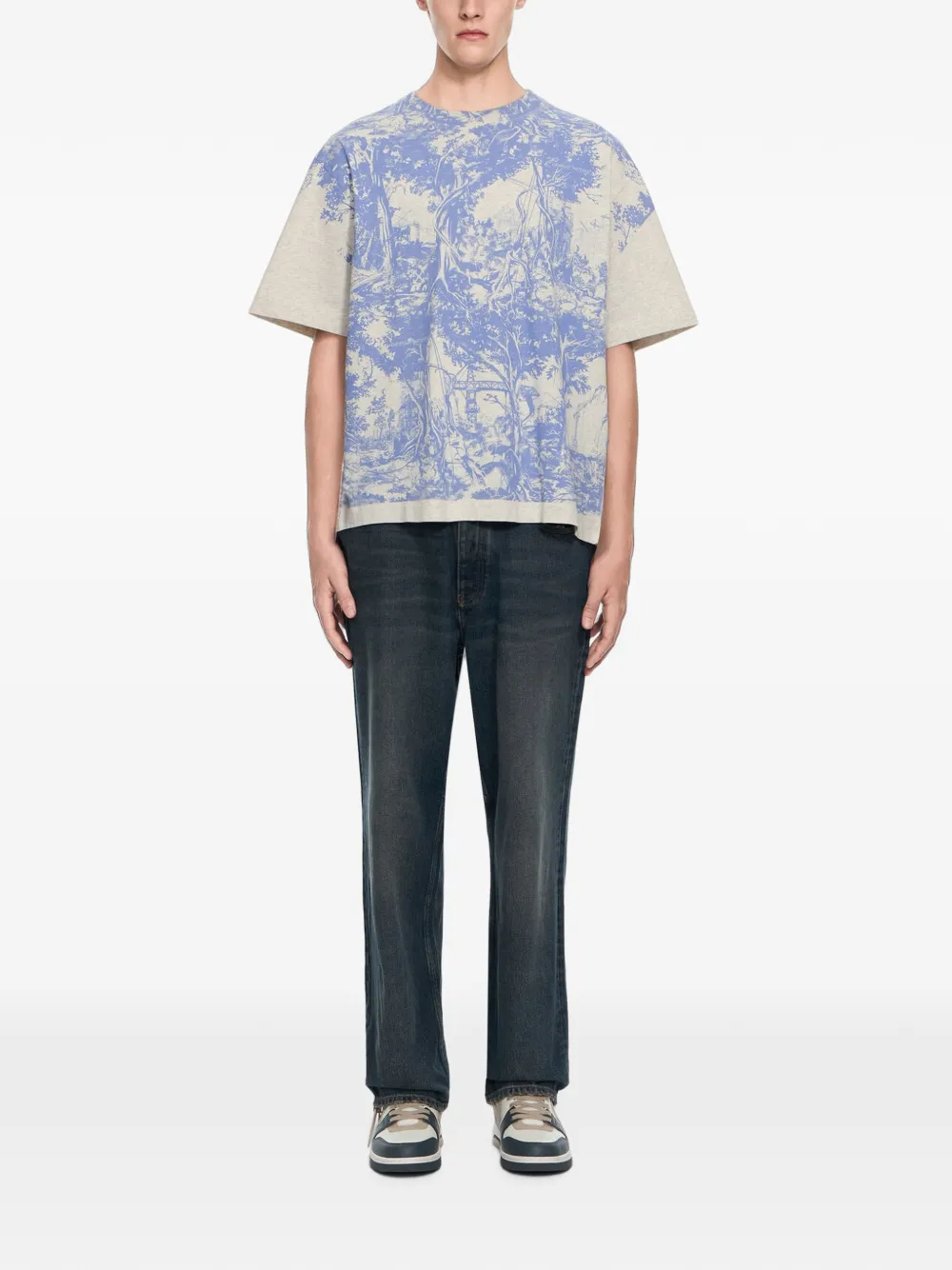 Off-White City Nature Skate T-shirt met korte mouwen Beige