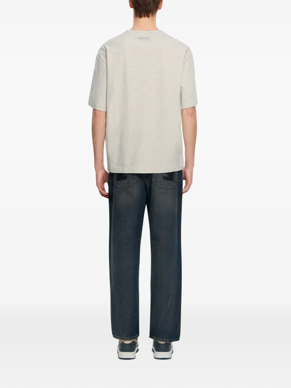 Off-White City Nature Skate T-shirt met korte mouwen Beige