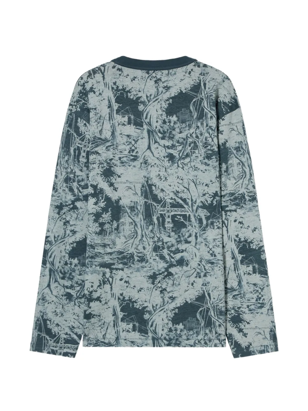 Off-White City Nature T-shirt met lange mouwen Blauw