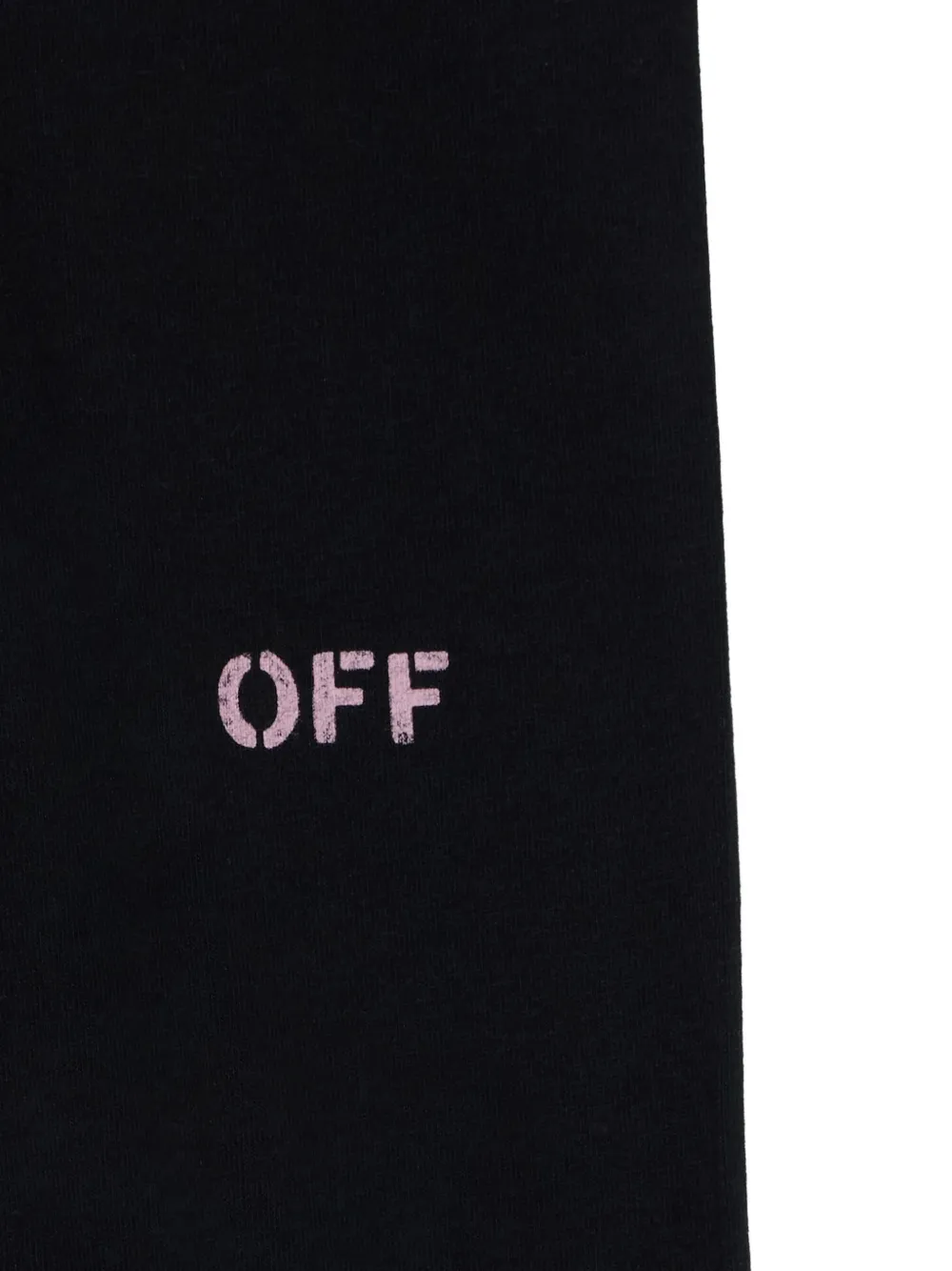 Off-White Kids Off Stamp leggings Zwart