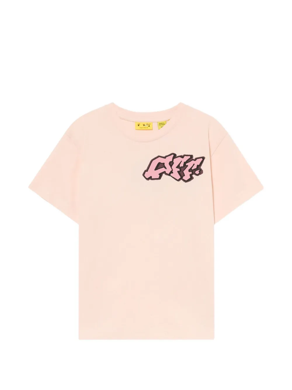 Off-White Kids Graffiti-print T-shirt - Rosa