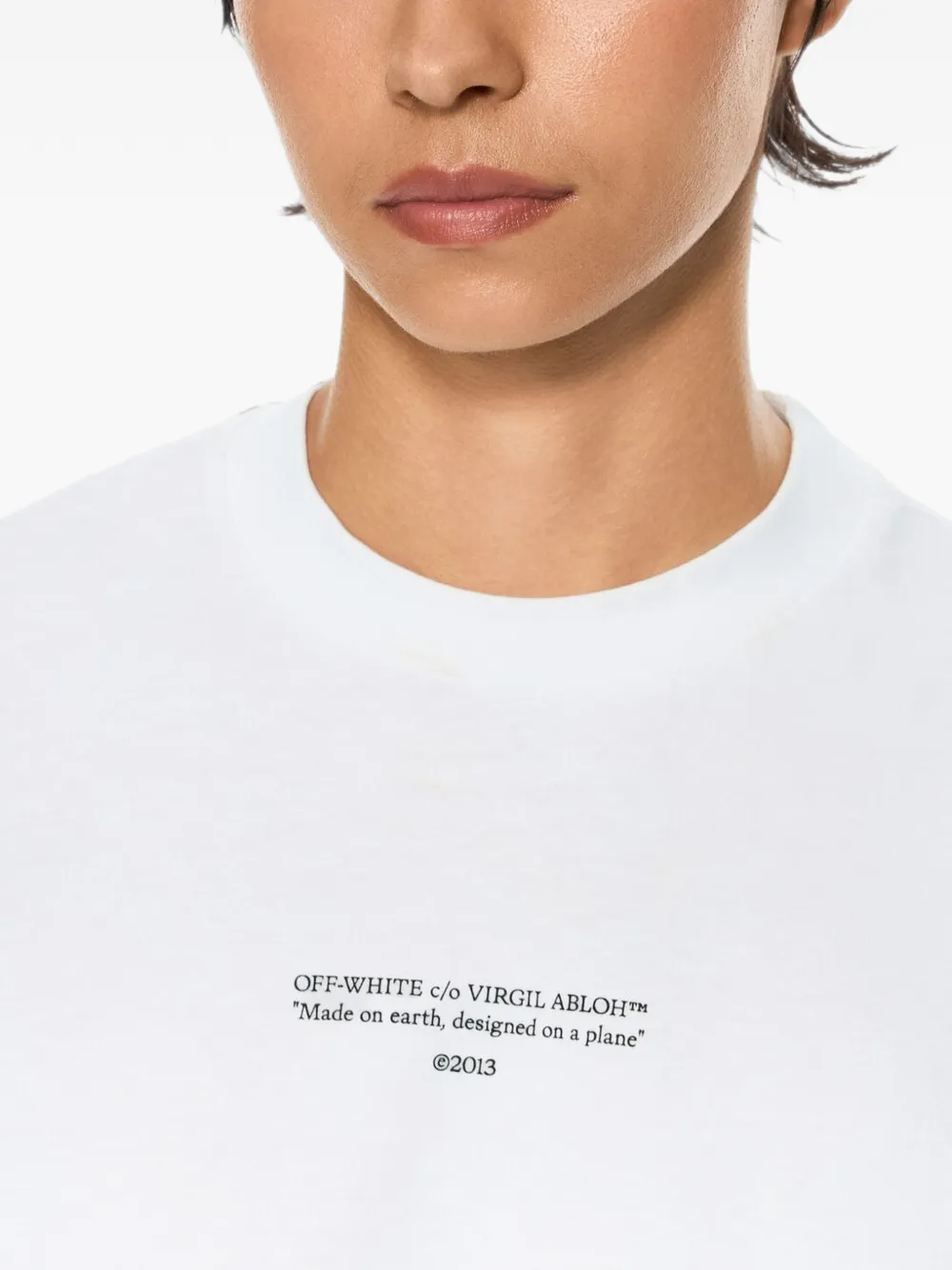 Off-White Boxy T-shirt Wit