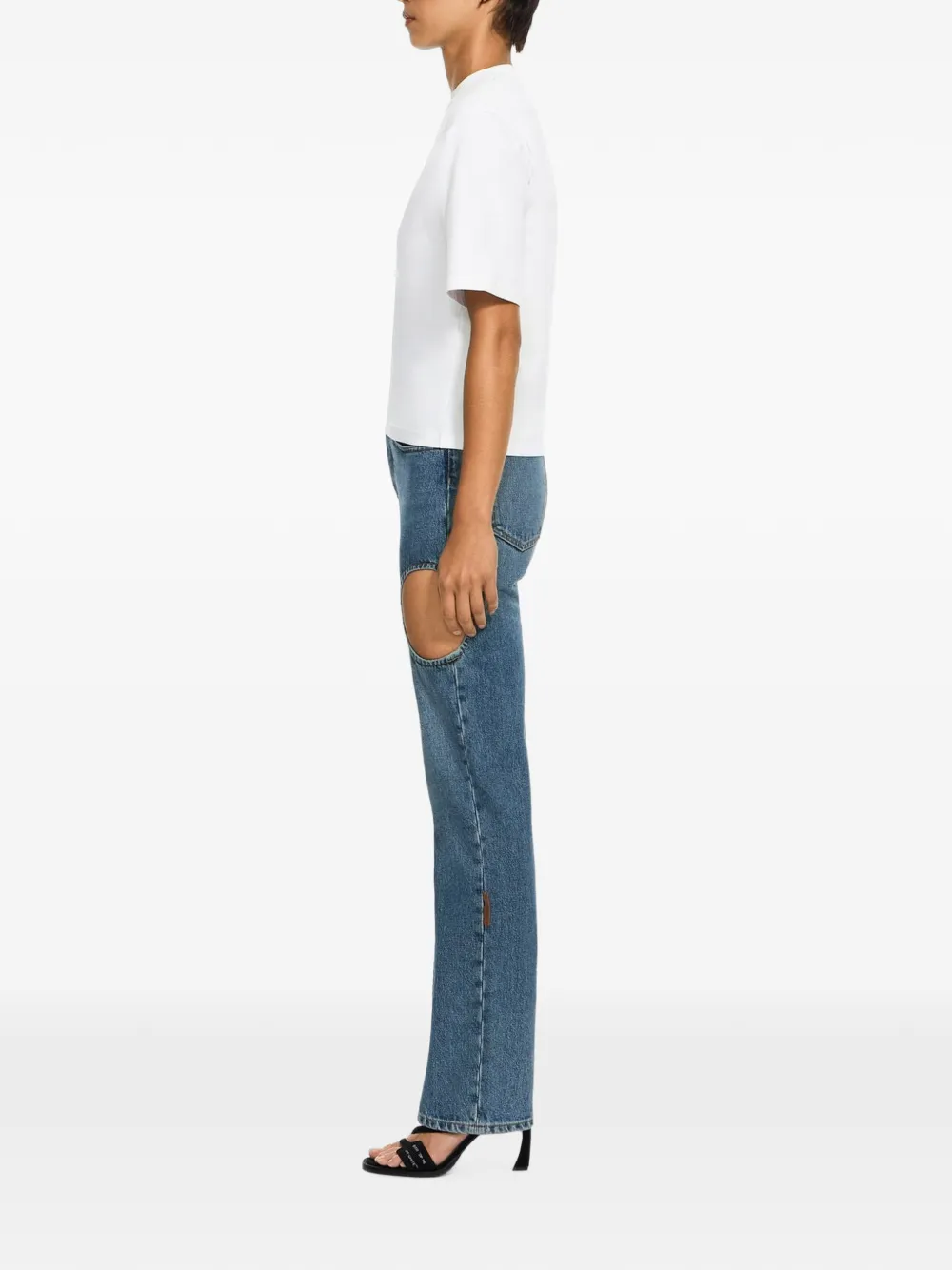 Off-White Boxy T-shirt Wit