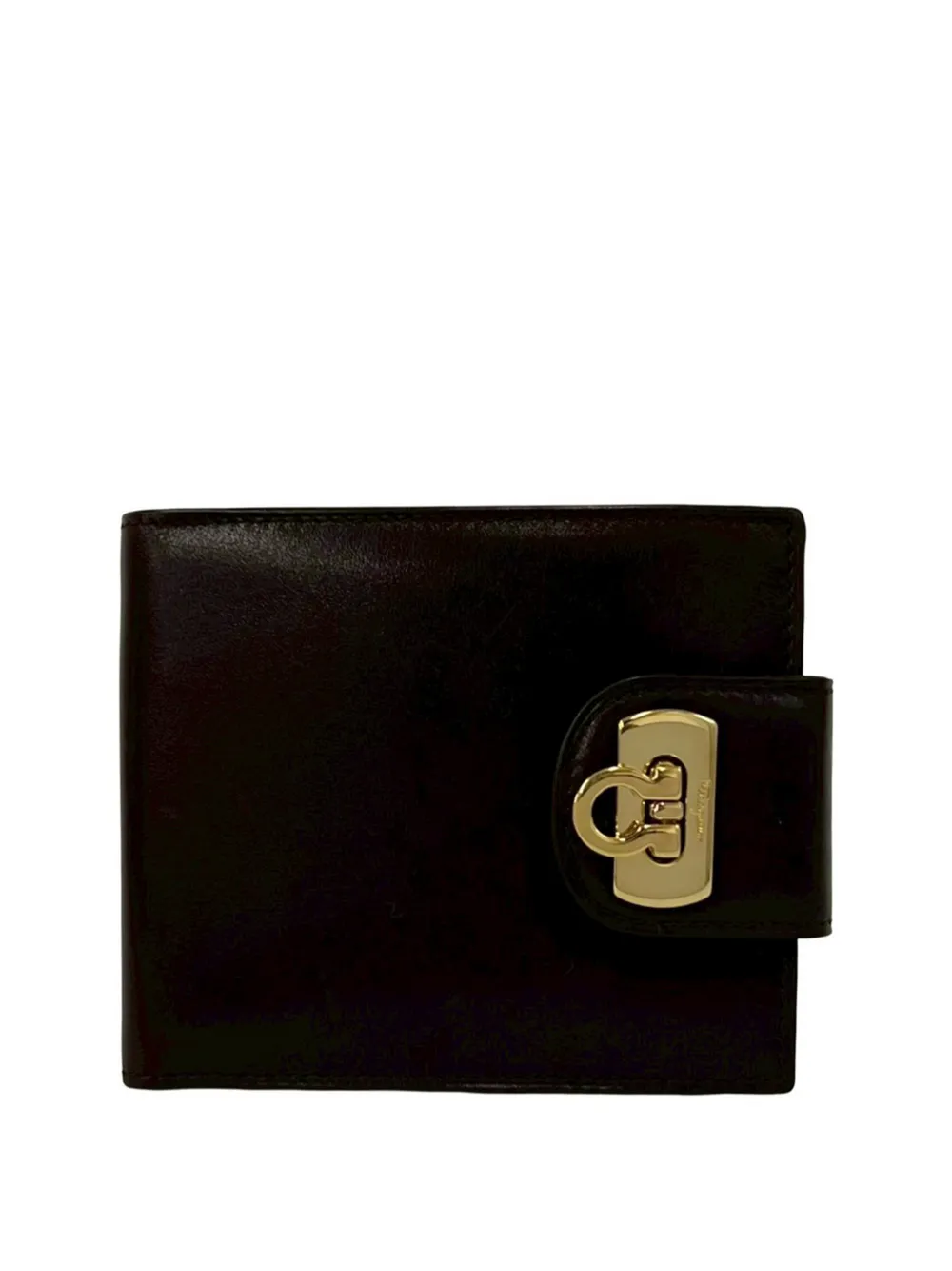 Ferragamo Pre-Owned Portafoglio bi-fold Gancini 2010-2026 - Marrone