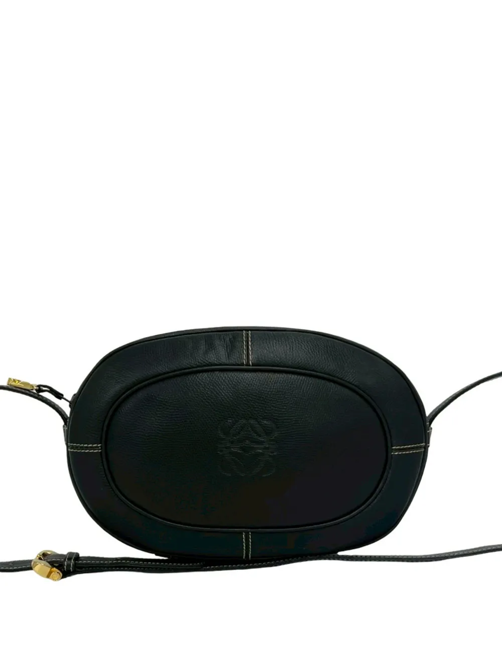 Loewe Pre-Owned Borsa a tracolla Anagram in pelle 2010-2026 - Nero