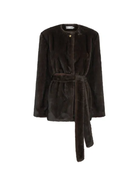 Anna Quan Braque faux-fur belted jacket