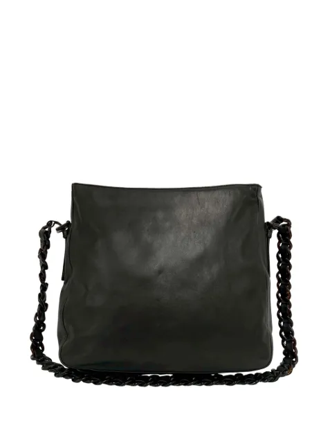 Prada Pre-Owned bolsa de hombro de piel con cadena 2000-2026